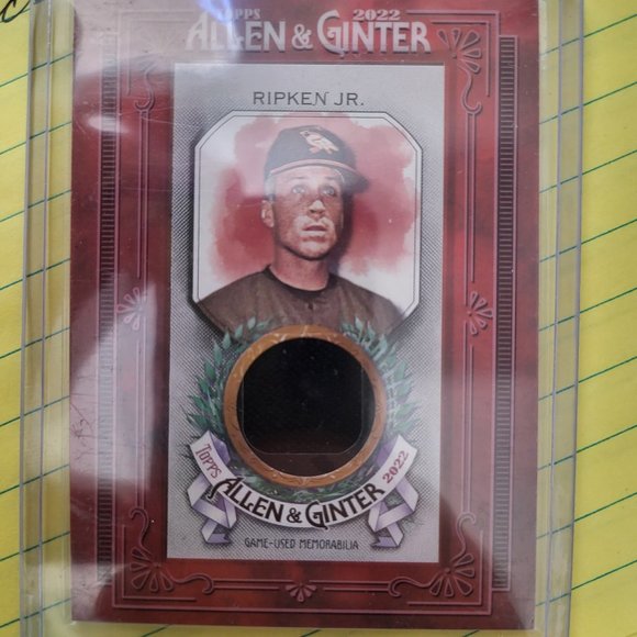 2022 Topps Allen & Ginter Cal Ripken Jr. Mini Framed Relic - Picture 1 of 2